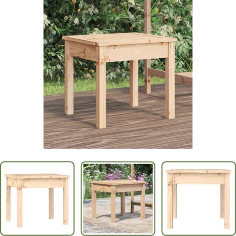 vidaXL Panca da patio -  Panca da Giardino 50x44x45 cm in Legno Massello di Pino
