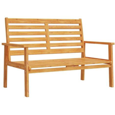 vidaXL Panca Divano da Giardino 120 cm in Legno Massello di Acacia