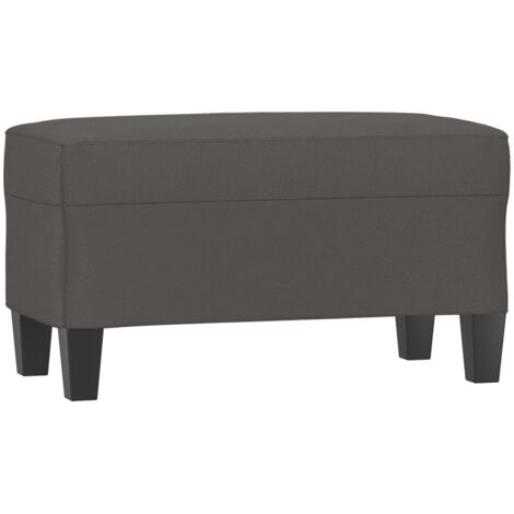 vidaXL Panca Grigia 70x35x41 cm in Similpelle