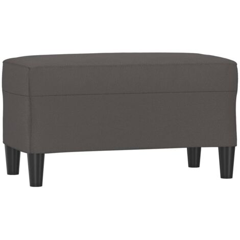vidaXL Panca Grigia 70x35x41 cm in Similpelle