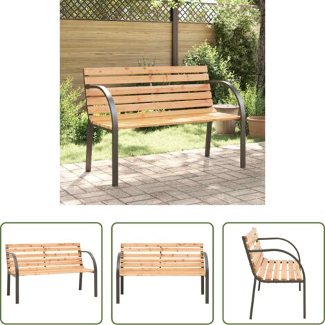 vidaXL Panca in legno - Panca da Giardino Doppia 81 cm in Legno di Abete Cinese