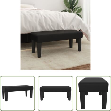 vidaXL Panca per casa -  Panca Nera 70x30x30 cm in Similpelle