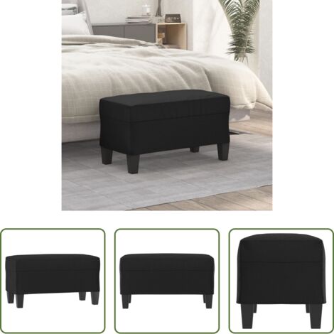 vidaXL Panca per letto -  Panca Nera 70x35x41 cm in Similpelle