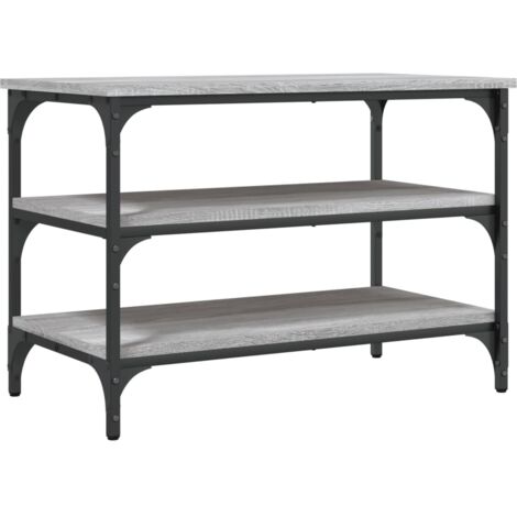 vidaXL Panca Porta Scarpe Grigio Sonoma 70x38,5x49cm Legno Multistrato