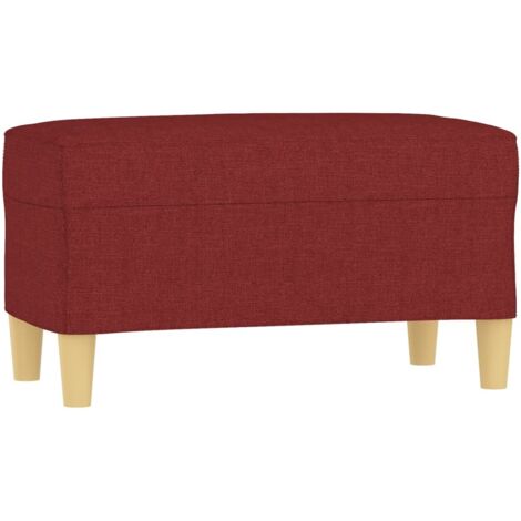 vidaXL Panca Rosso Vino 70x35x41 cm in Tessuto
