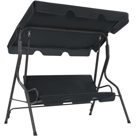 vidaXL Panchina a Dondolo da Giardino Antracite 170x110x153 cm