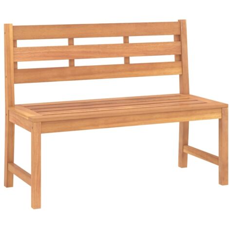 vidaXL Panchina da Giardino 114 cm in Legno Massello di Teak