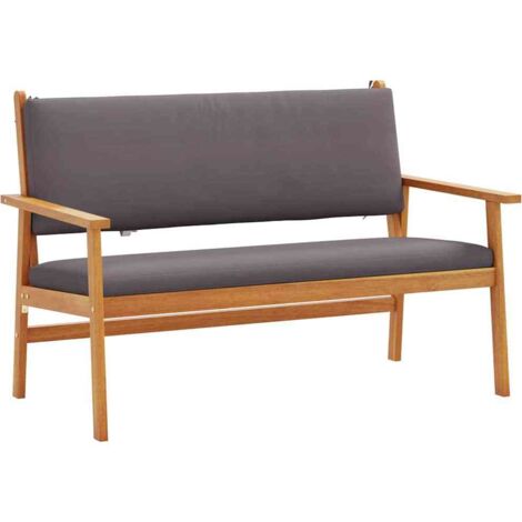 vidaXL Panchina da giardino Marrone Legno massello di acacia