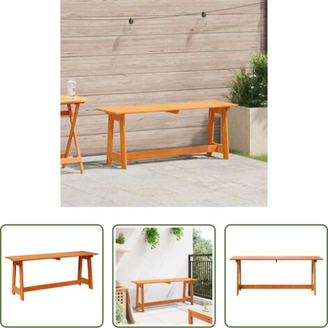vidaXL Panchina in legno -  Panchina da esterno Marrone 119 x 47 x 35 cm Pino massello