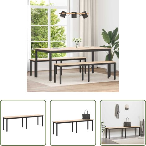 vidaXL Panchina moderna -  panchina Naturale 160 x 35 x 45 cm Pino massello