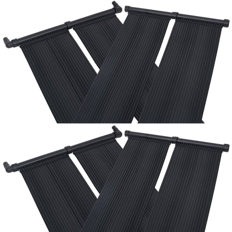 

vidaXL Panel calentador solar para piscinas 4 unidades 80x310 cm