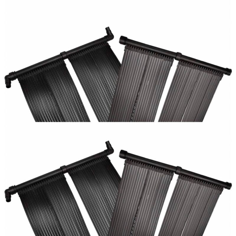 

vidaXL Panel de calentador solar de piscina 4 uds 80x620 cm