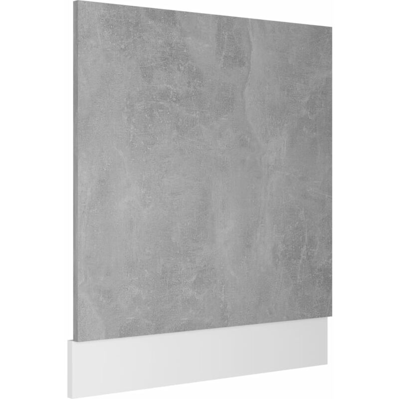 

Panel de lavavajillas aglomerado gris hormigón 59,5x3x67cm - Gris - Vidaxl
