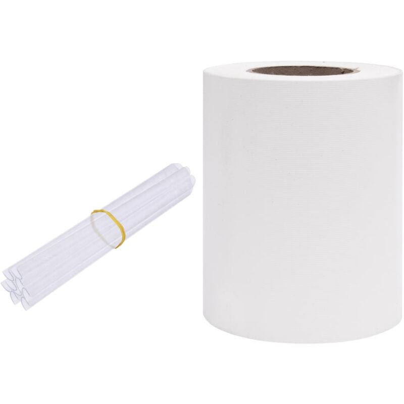 

vidaXL Panel de valla de PVC blanco 70x0,19 m - Blanco