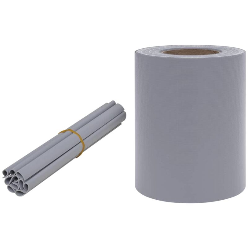 

Panel de valla de PVC gris claro mate 35x0,19 m - Gris - Vidaxl