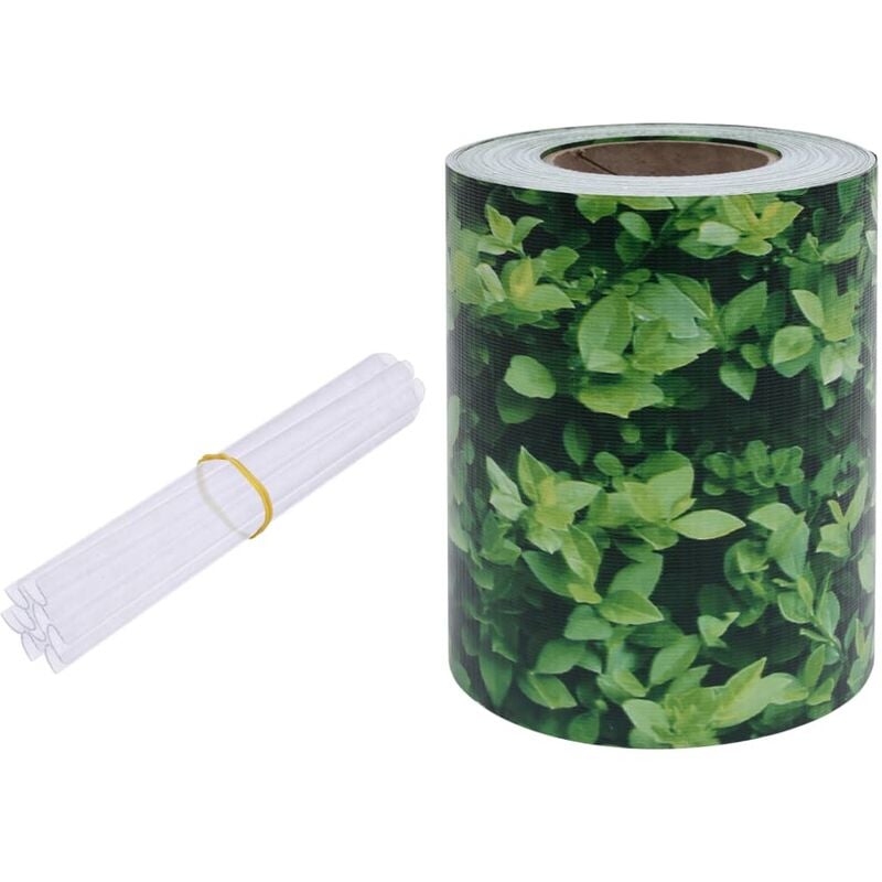 

vidaXL Panel de valla de PVC verde 35x0,19 m - Verde