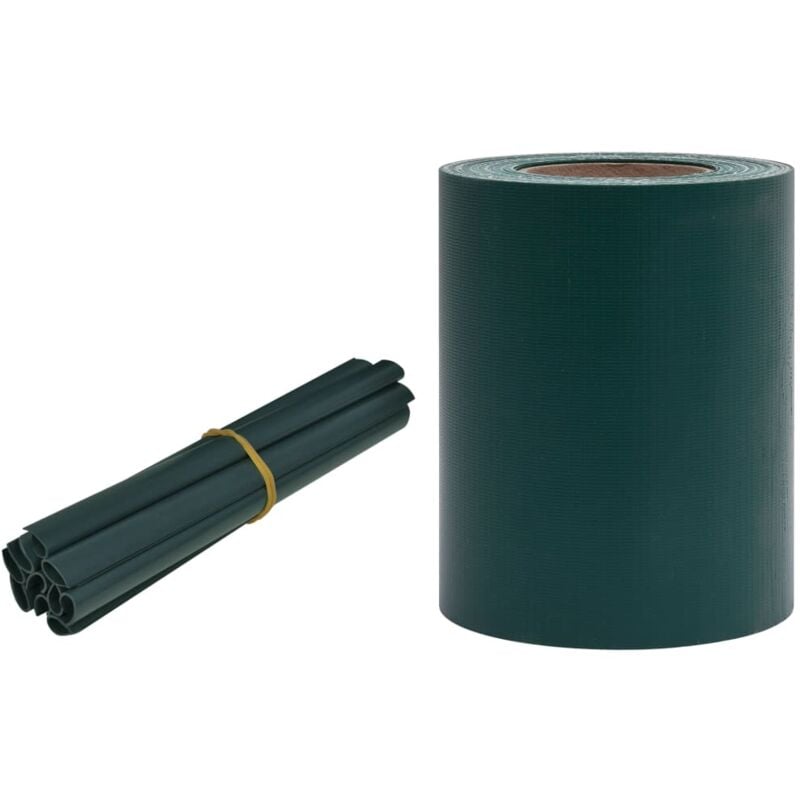 

Panel de valla de PVC verde mate 35x0,19 m - Verde - Vidaxl
