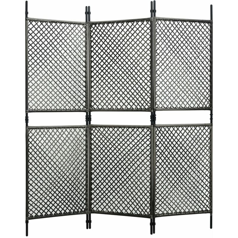 

vidaXL Panel de valla ratán sintético gris antracita 1,8x2 m - Antracita