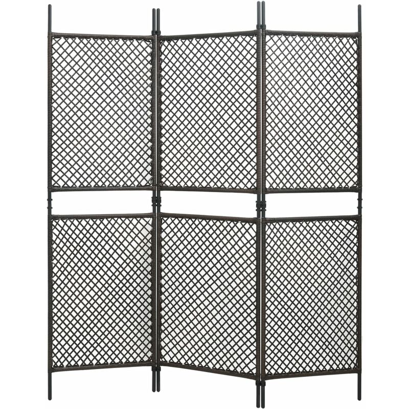 

vidaXL Panel de valla ratán sintético marrón 1,8x2 m - Marrón