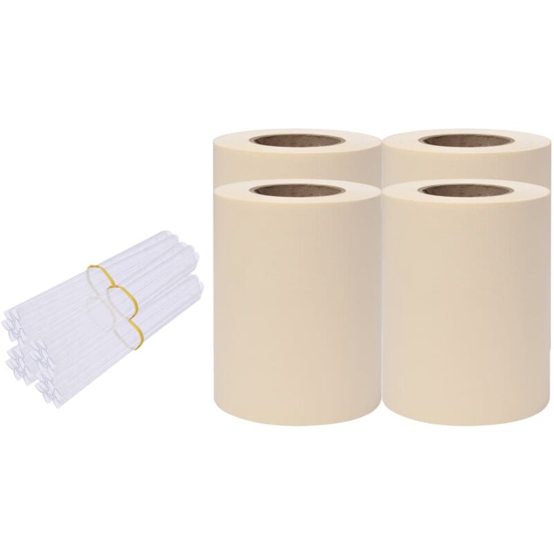 

vidaXL Paneles de privacidad 4 uds PVC crema 35x0,19 m - Crema