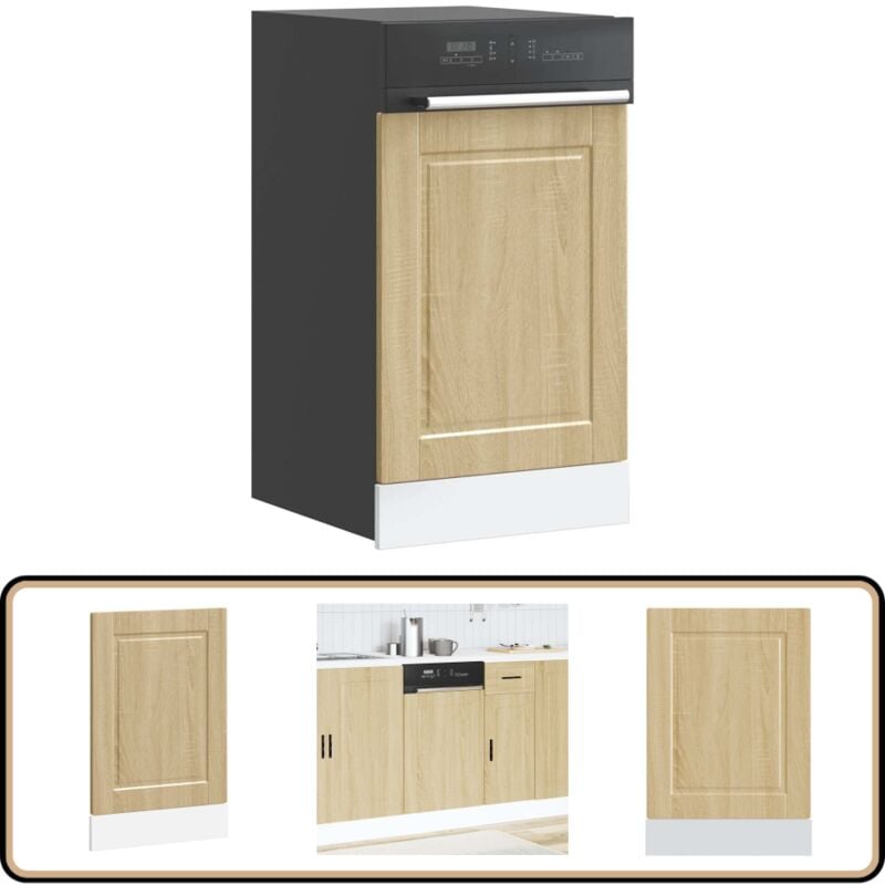 Panneau de lave-vaisselle Porto chêne sonoma 45x1,5x67 cm - Vidaxl