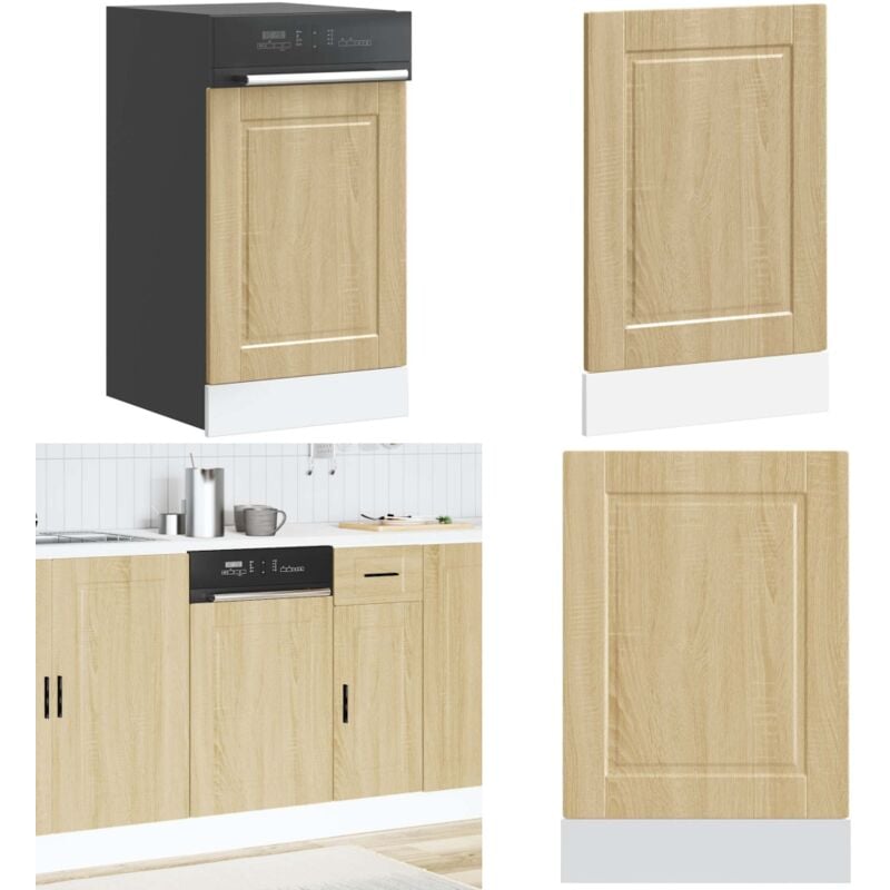 Panneau de lave-vaisselle Porto chêne sonoma 45x1,5x67 cm - Vidaxl