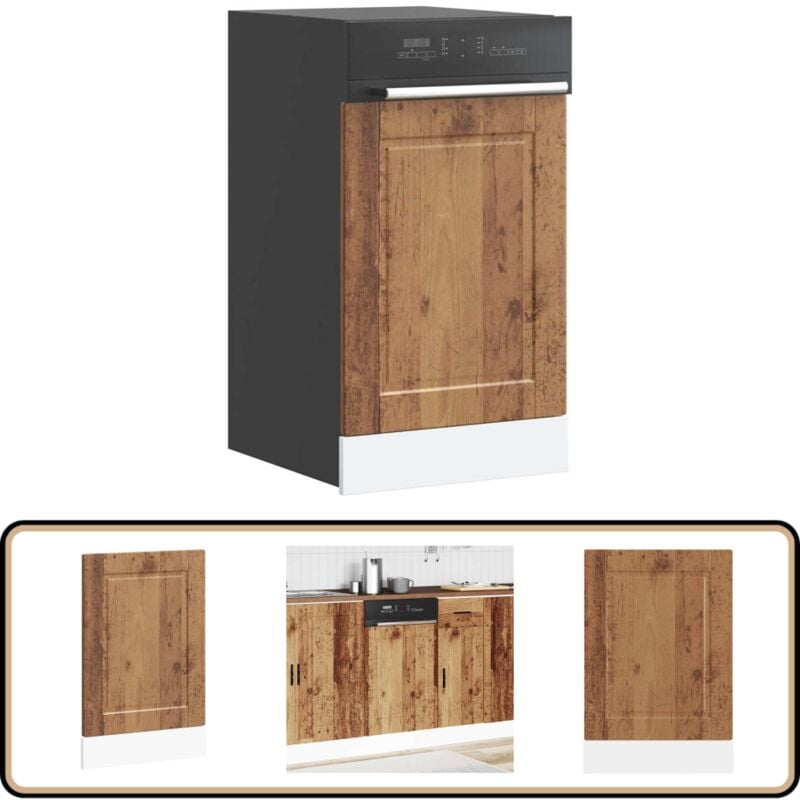 Vidaxl - Panneau de lave-vaisselle Porto vieux bois 45x1,5x67 cm