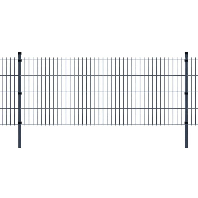 Panneaux et poteaux de clôture 2D pour jardin 2008x1030 mm 10 m