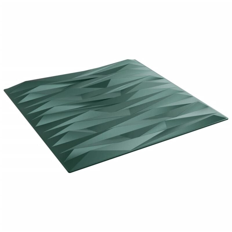 Pannelli Murali 12 pz Verdi 50x50 cm xps 3 m² Pietra Vidaxl