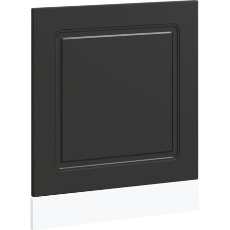 vidaXL Pannello Lavastoviglie Kalmar Nero 60x1,5x67 cm in Truciolato