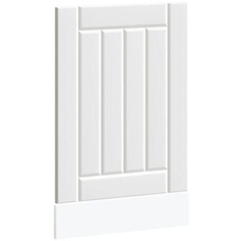 vidaXL Pannello Lavastoviglie Lucca Bianco in Legno Multistrato