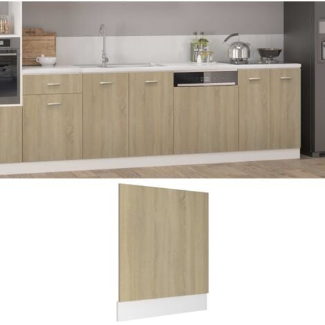 vidaXL Pannello Lavastoviglie “Lyon” Rovere Sonoma 59,5x3x67 cm