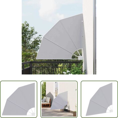vidaXL Pantalla para terraza -  Pantalla de Privacidad para Balcón Gris 115 x 115 cm Poliéster