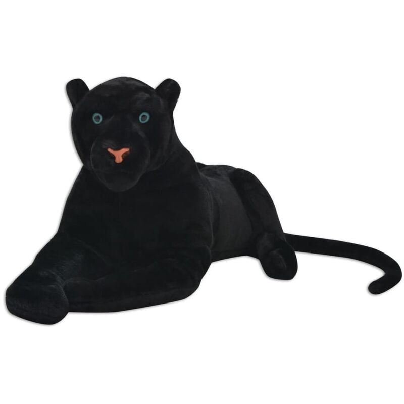 

vidaXL Pantera de peluche negra XXL - Negro