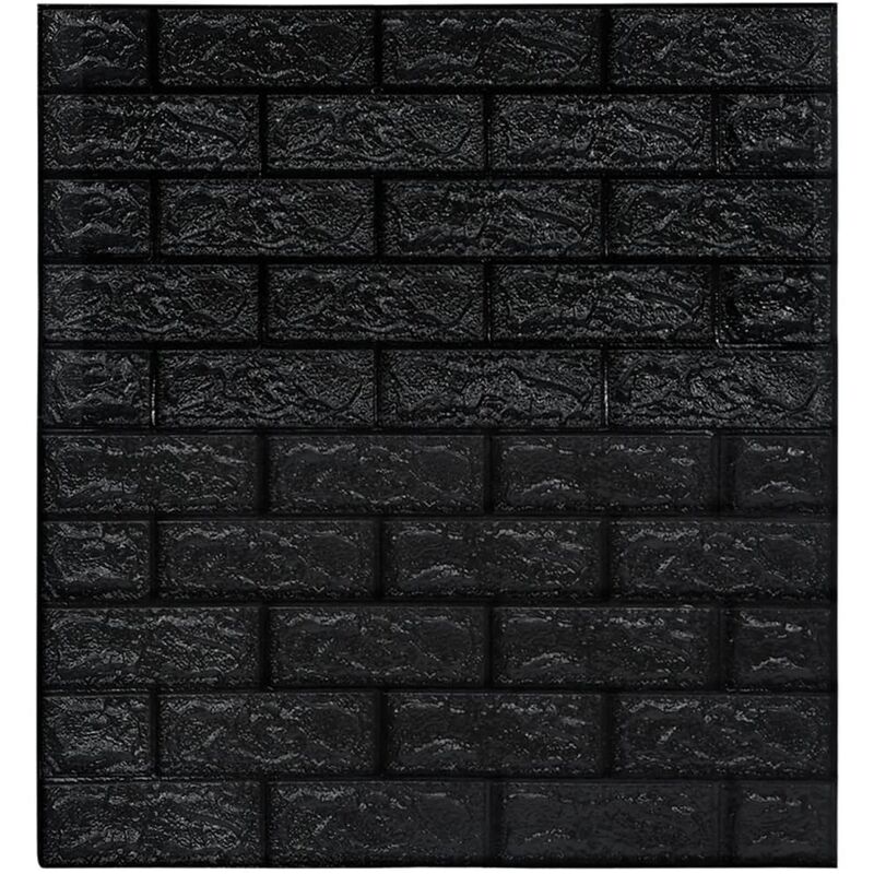 

Papel pintado autoadhesivo ladrillos 3D 20 unidades negro - Negro - Vidaxl