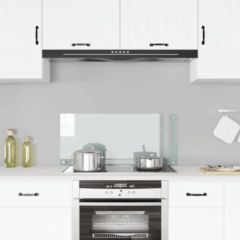 vidaXL Paraschizzi per Cucina Trasparente 90x40 cm in Vetro Temperato