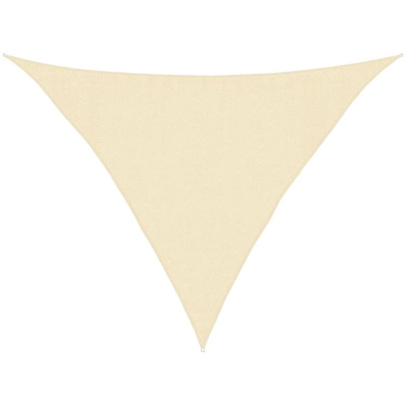 Vidaxl - Voile d'ombrage 160 g/m² Crème 3,5x3,5x4,9 m pehd