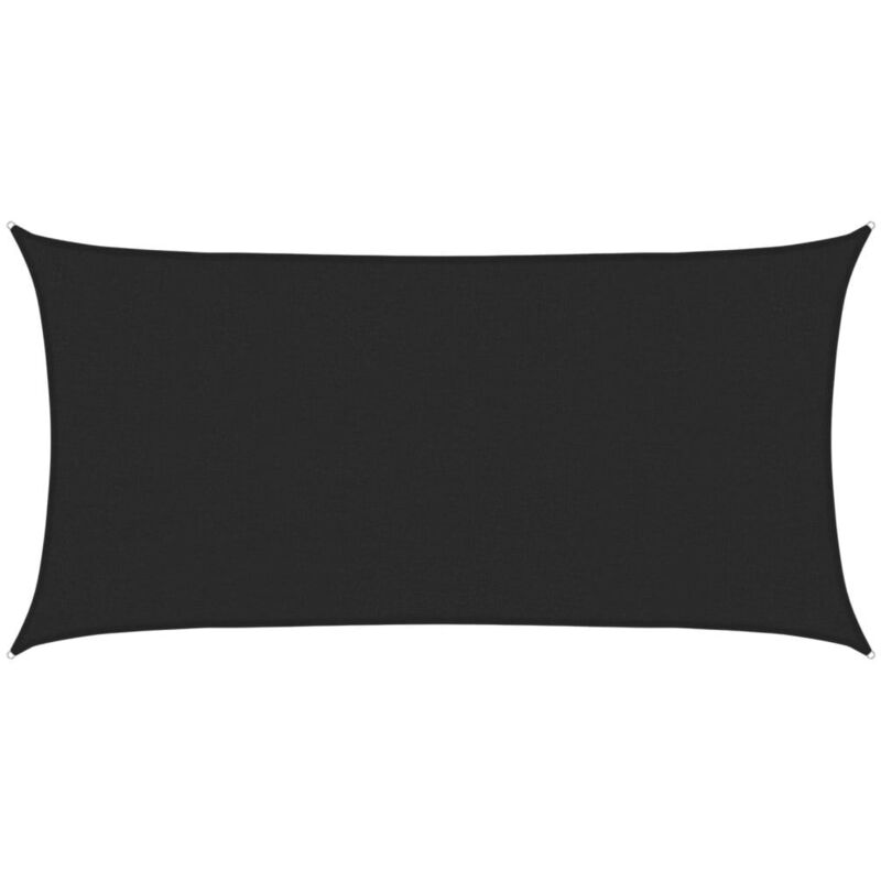 Voile d'ombrage 160 g/m² Noir 2x4 m PEHD