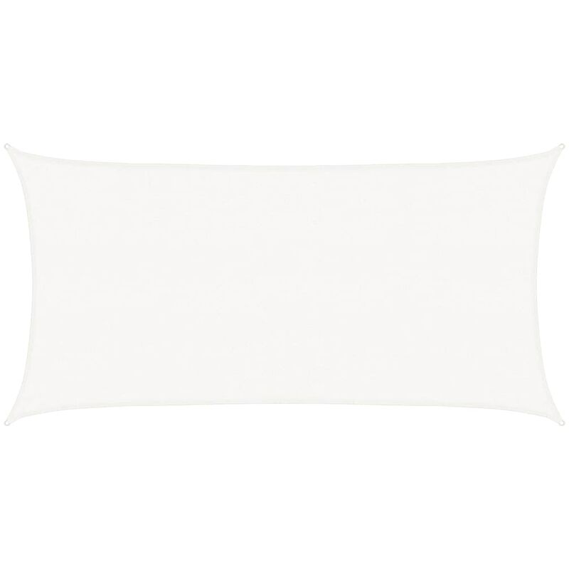 Vidaxl - Voile d'ombrage pehd Rectangulaire 2 x 4 m Blanc