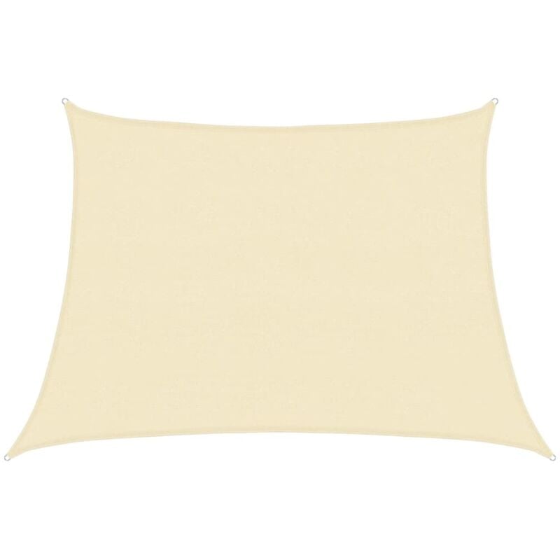 Vidaxl - Voile d'ombrage 160 g/m² Crème 4/5x3 m pehd