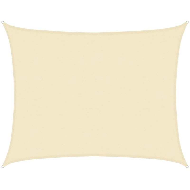 Vidaxl - Voile d'ombrage 160 g/m² Crème 6x7 m pehd
