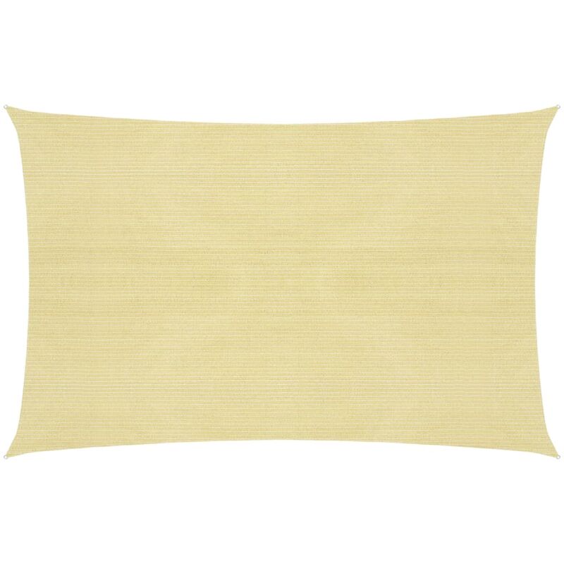 Voile d'ombrage 160 g/m² Beige 3x4 m PEHD