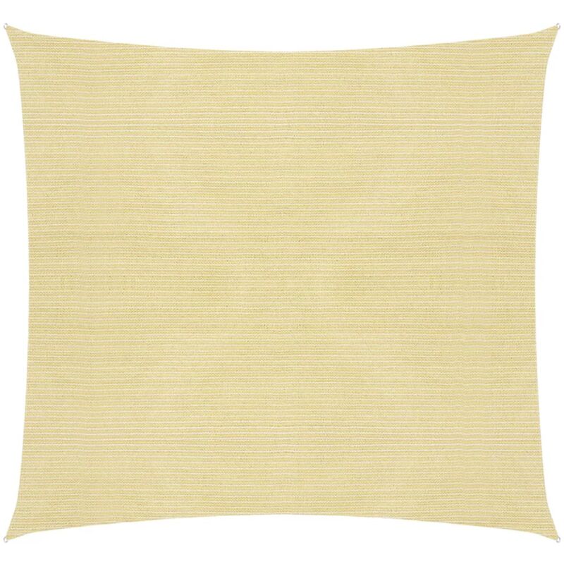 Voile d'ombrage 160 g/m² Beige 4x4 m PEHD