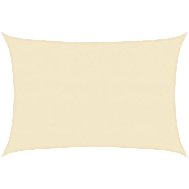 Vidaxl - Parasol en pehd rectangulaire 4 x 6 m Crème