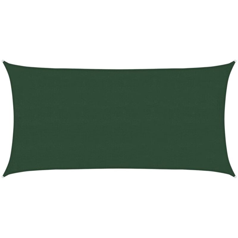 Voile d'ombrage 160 g/m² Vert foncé 4x7 m PEHD