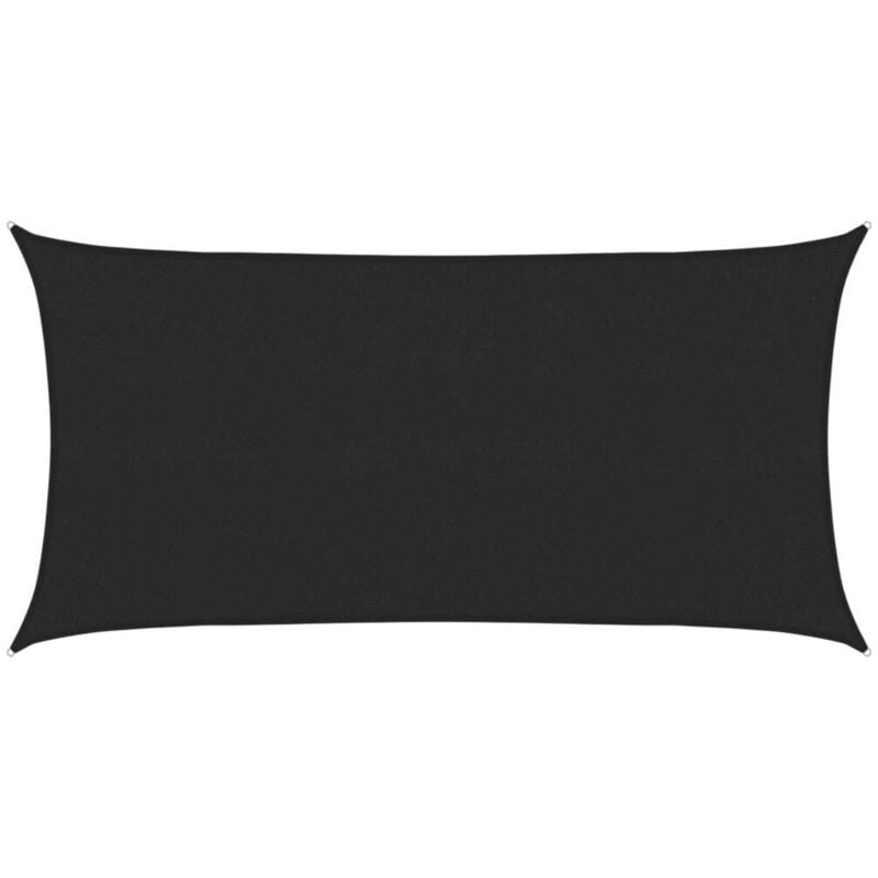 Vidaxl - Voile d'ombrage 160 g/m² Noir 3x6 m pehd