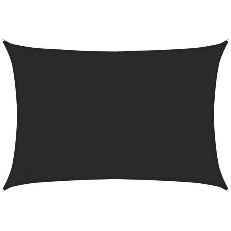 Vidaxl - Voile d'ombrage 160 g/m² Noir 4x6 m pehd
