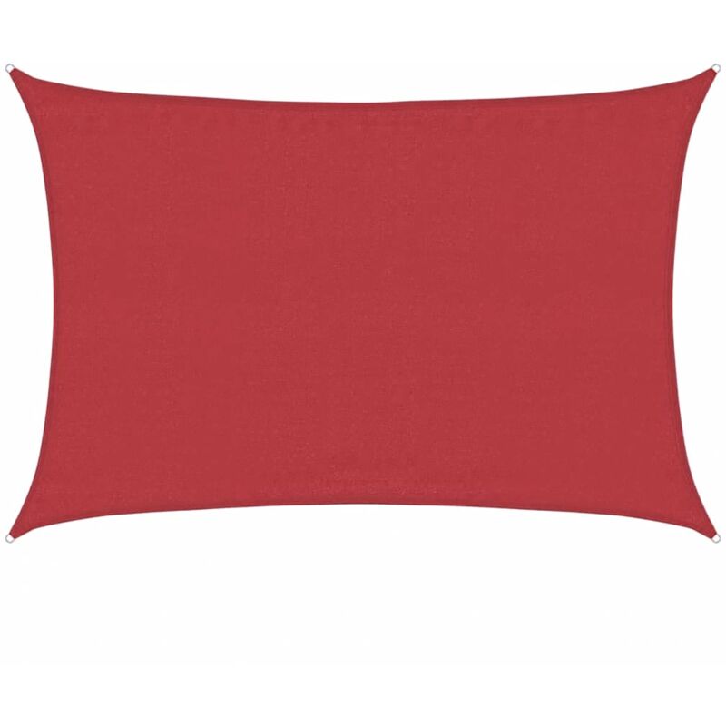 Vidaxl - Voile d'ombrage 160 g/m² Rouge 3,5x5 m pehd
