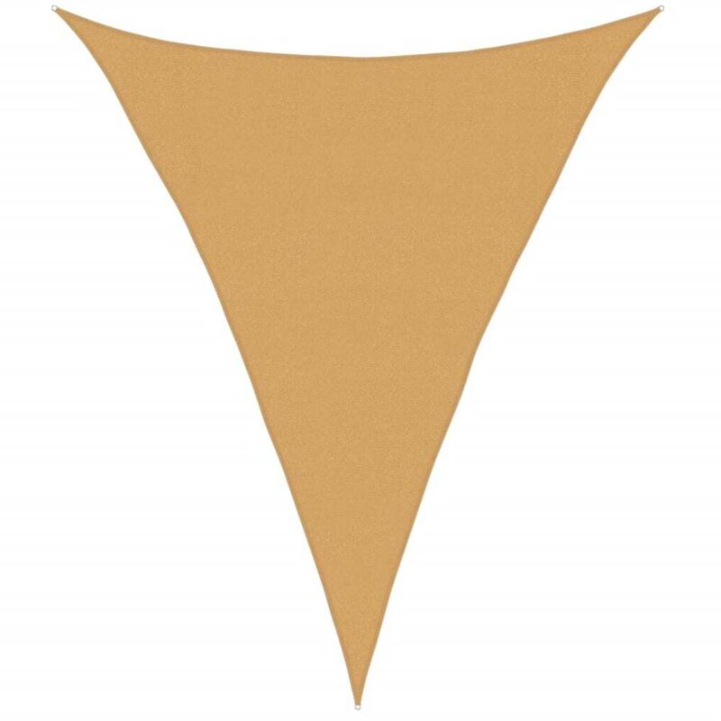 Vidaxl - Voile d'ombrage 160 g/m² triangulaire sable 3x4x4 m pehd