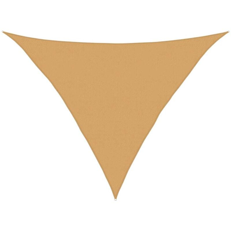 Vidaxl - Voile d'ombrage 160 g/m² triangulaire sable 5x5x6 m pehd